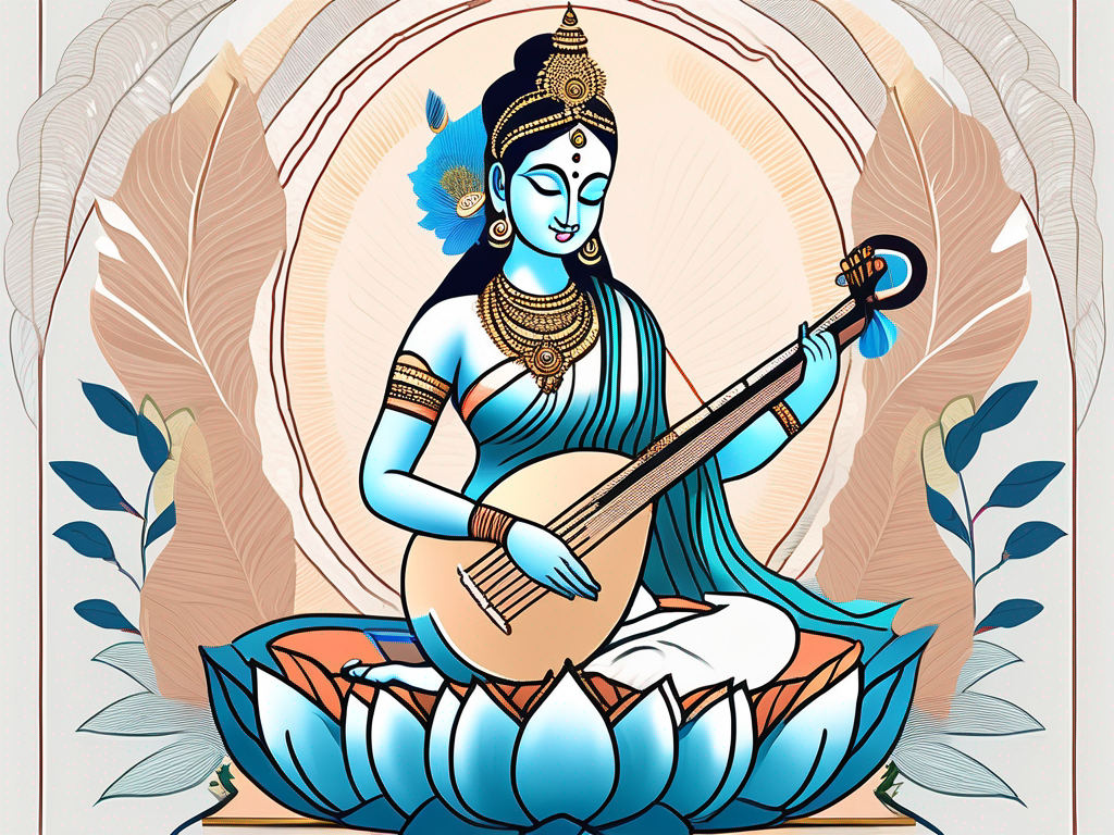 The goddess saraswati