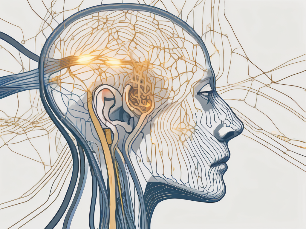 The vestibulo cochlear nerve as a glowing